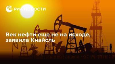 Век нефти еще не на исходе, заявила Кнайсль