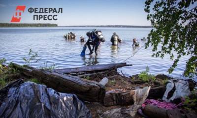 Дайверы очистили от мусора главное озеро Екатеринбурга