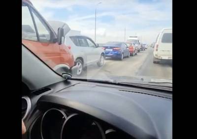 На Солотчинском мосту в Рязани произошла массовая авария