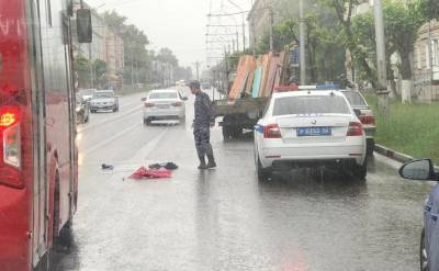 На улице Циолковского в Рязани сбили пешехода – очевидец