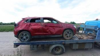 В ДТП на дороге Великий Устюг — Луза серьезно пострадала пассажирка Mitsubishi