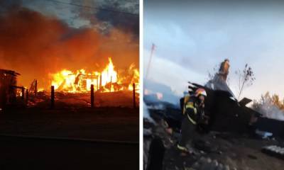 Страшный пожар в Карелии: дом сгорел дотла