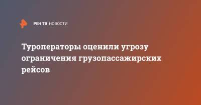 Сергей Шпилько - Туроператоры оценили угрозу ограничения грузопассажирских рейсов - ren.tv