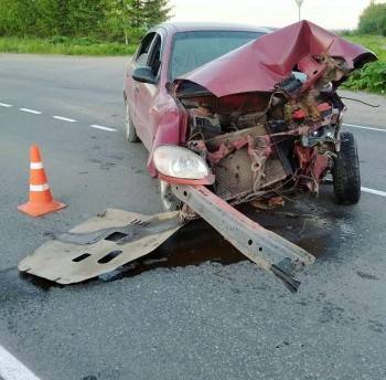 В Череповецком районе пьяная женщина-водитель устроила аварию