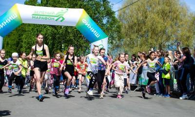Жители Петрозаводска вышли на старт «Зеленого марафона»