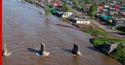 В Тулуне уровень воды в реке Ие стал критическим