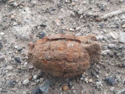 Кузбассовец нашёл на улице британскую гранату времён Гражданской войны