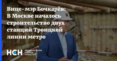 Вице-мэр Бочкарёв: В Москве началось строительство двух станций Троицкой линии метро