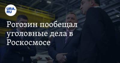 Рогозин пообещал уголовные дела в Роскосмосе
