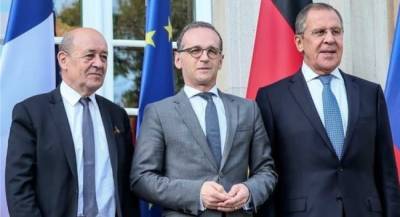 Лавров обсудил проблему Донбасса с коллегами из Франции и Германии