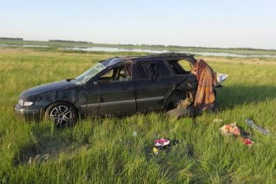 В Курганской области пьяный водитель пострадал при вылете в кювет