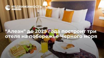 "Алеан" до 2025 года построит три отеля на побережье Черного моря