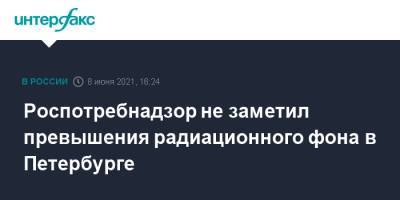 Роспотребнадзор не заметил превышения радиационного фона в Петербурге