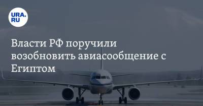 Власти РФ поручили возобновить авиасообщение с Египтом. Документ