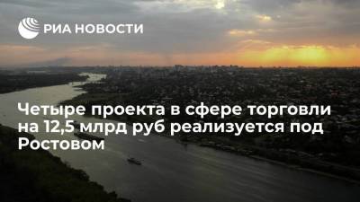 Четыре проекта в сфере торговли на 12,5 млрд руб реализуется под Ростовом