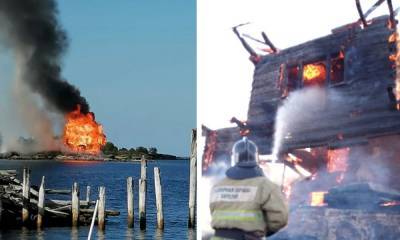 В Карелии сгорела церковь из фильма «Остров»