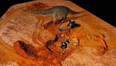 Ученые обнаружили самого большого динозавра Австралии