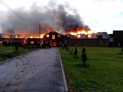 Конюшни загорелись в Дальнеконстантиновском районе