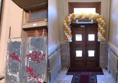 Жильцы дома-объекта культурного наследия в Тверском районе вернули себе исторические парадные двери