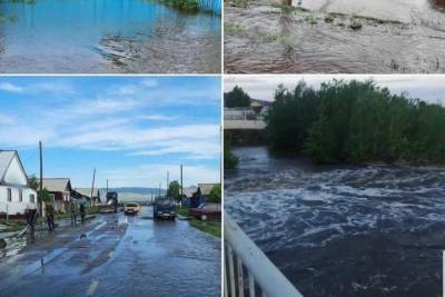 Уровень воды в затопившей село реке в Бурятии падает