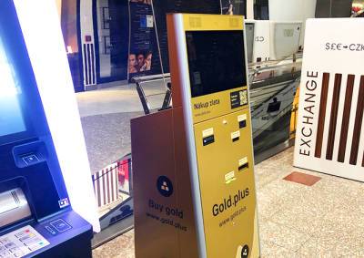 В Праге установили первый автомат по продаже золотых слитков