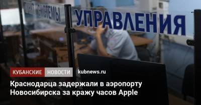 Краснодарца задержали в аэропорту Новосибирска за кражу часов Apple