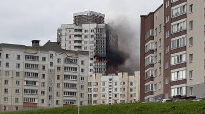Небрежно брошенный окурок мог стать причиной пожара в многоэтажке на ул.Орды в Минске