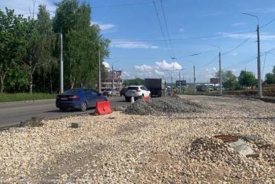 Ремонт перекрестка Касимовского шоссе и Советской Армии в Рязани завершат к августу