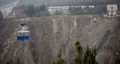Еще одна оползневая зона укрепляется в Тбилиси