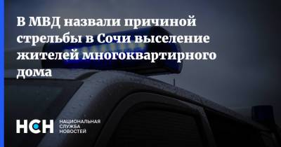 В МВД назвали причиной стрельбы в Сочи выселение жителей многоквартирного дома