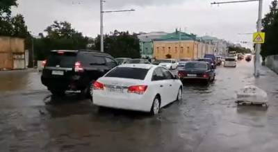 В Рязани затопило отремонтированный мост у цирка