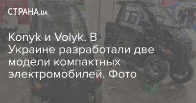 Konyk и Volyk. В Украине разработали две модели компактных электромобилей. Фото
