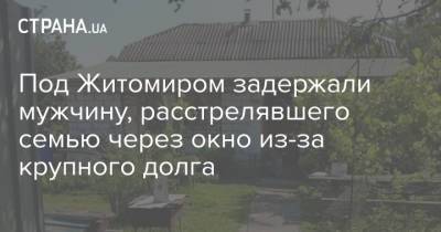 Под Житомиром задержали мужчину, расстрелявшего семью через окно из-за крупного долга