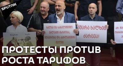 В Грузии против повышения цен на газ и свет: в Тбилиси протестуют - видео