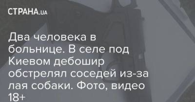 Два человека в больнице. В селе под Киевом дебошир обстрелял соседей из-за лая собаки. Фото, видео 18+