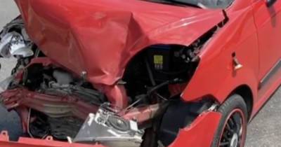 В Гурьевском районе водитель легковушки пострадала в ДТП с грузовиком