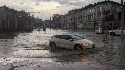Машины приходится толкать: ужасная непогода парализовала улицы Львова