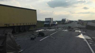 Водитель погиб в массовом ДТП под Новосибирском