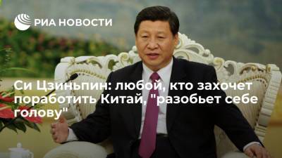 Си Цзиньпин заявил, что любой, кто захочет поработить Китай, "разобьет себе голову"
