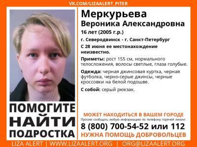 В Санкт-Петербурге без вести пропала 16-летняя девушка