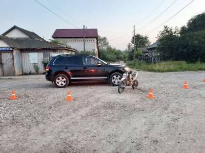 В Кунгуре на улице Прорывная произошло ДТП с участием несовершеннолетнего водителя мотоцикла