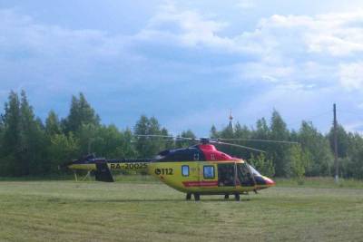 Вертолет санавиации доставил в Рязань грудного ребенка из Александро-Невского района