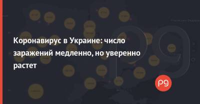 Коронавирус в Украине: число заражений медленно, но уверенно растет