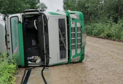 Заваливший грузовик на дороге в Тверской области водитель был лишен прав за пьяную езду
