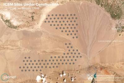 Китай строит более 100 новых ракетных шахт в западной пустыне