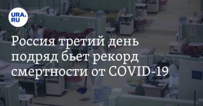 Россия третий день подряд бьет рекорд смертности от COVID-19