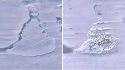 Огромное антарктическое озеро исчезло за три дня