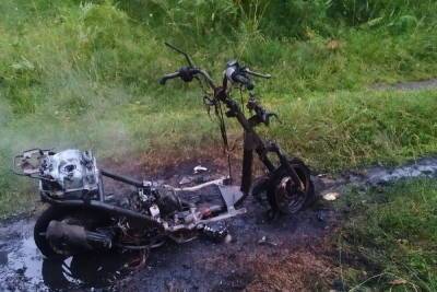 Скутер сгорел из-за неисправности в Чувашии
