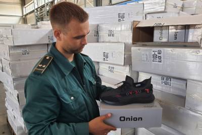 Псковские таможенники не дали шанс поддельным кроссовкам из Китая попасть на прилавки