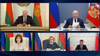 Лукашенко поблагодарил Путина за поддержку Белоруссии
